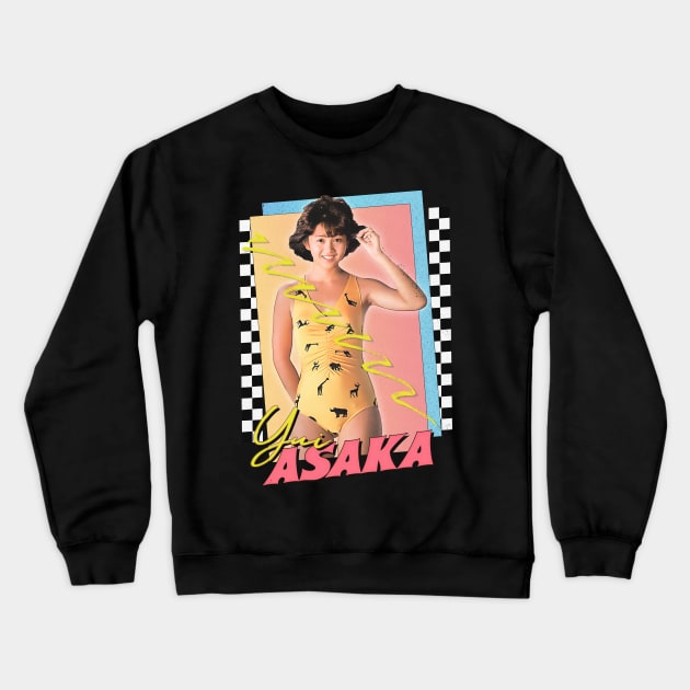 Yui Asaka  / Retro 80s Fan Art Design Crewneck Sweatshirt by DankFutura